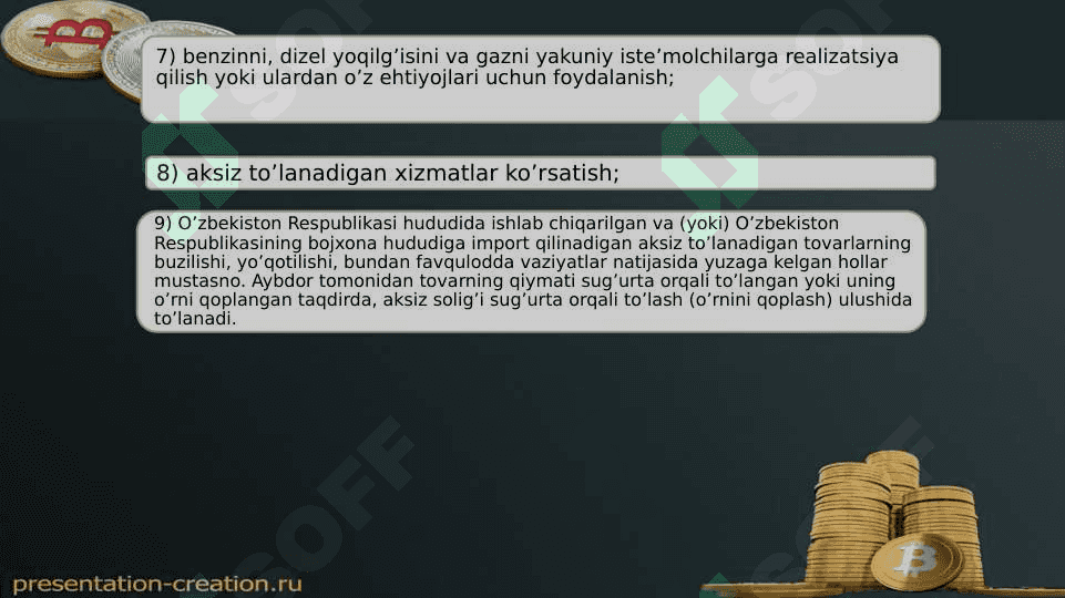 Aksiz solig’I 6