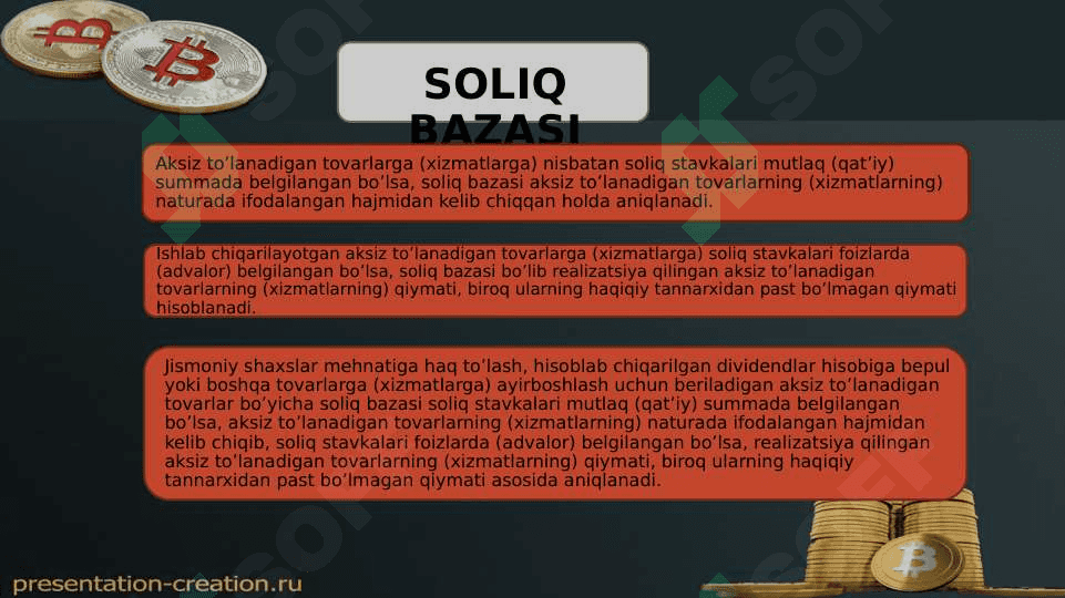 Aksiz solig’I 8