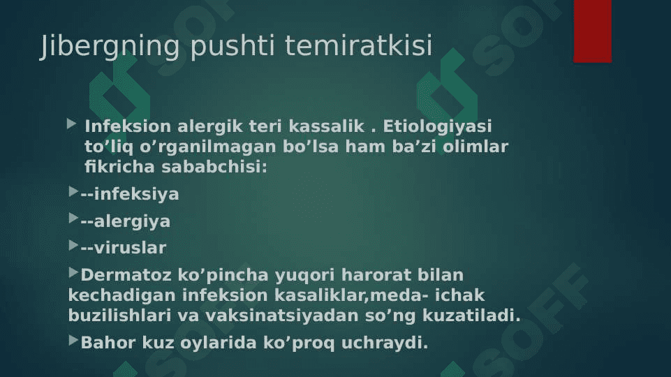 Jibergning pushti temiratkisi 2