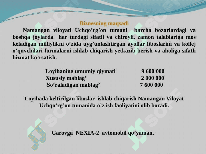 AYOLLARGA   ZAMONAVIY  LIBOSLAR YARATISH  HAMDA KOLLEJ O’QUVCHILARIGA MAXSUS FORMALAR TIKISH 4