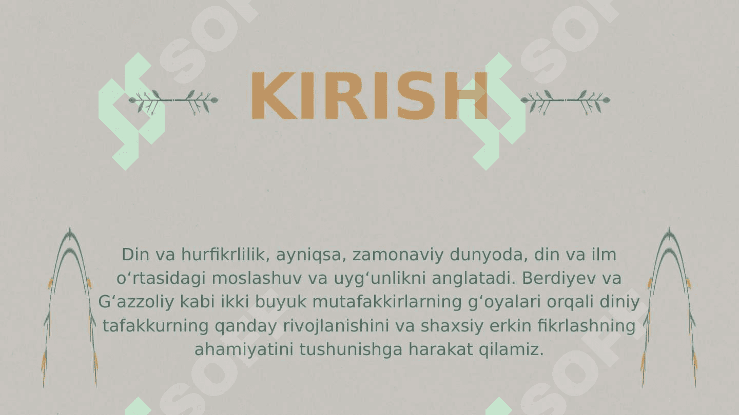 Din va hurfikrlilik 2