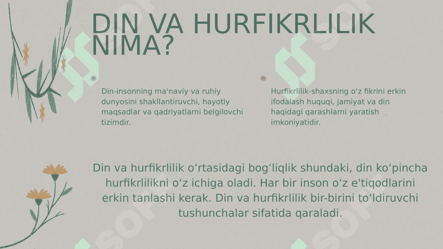 Din va hurfikrlilik 3
