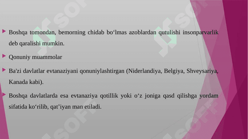 EVTANAZIYA MUAMMOLARI 4