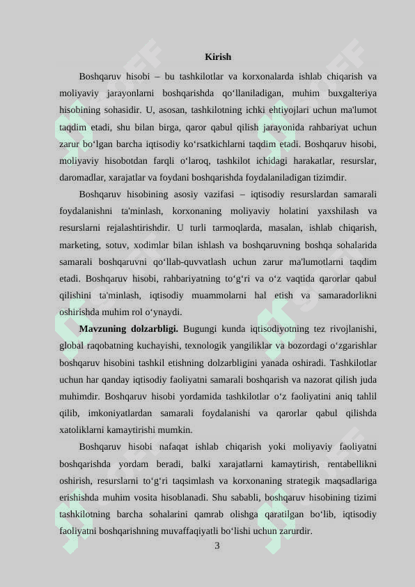 Boshqaruv hisobini tashkil qilish 3