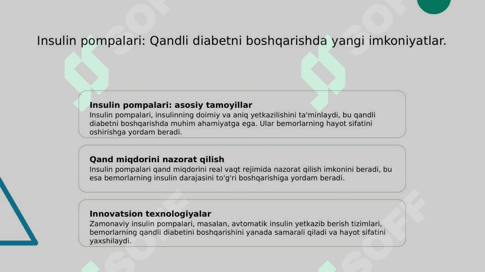 Insulin pompalari va freestyle libre 3