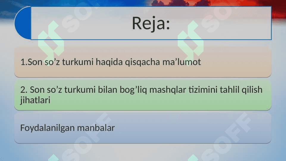 Son soʻz turkumini oʻrganishdagi mashqlar tizimini tahlil qilish 2