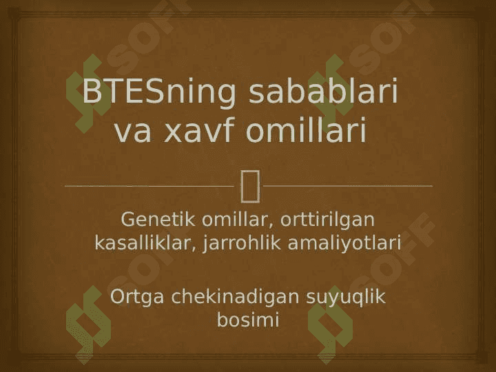 Bo‘sh turk egari sindromi 4