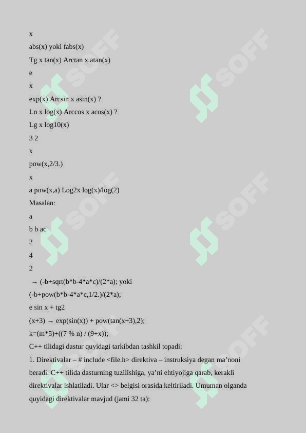 C++ dasturlash tilida krill lotin dasturini ishlab chiqish. 6