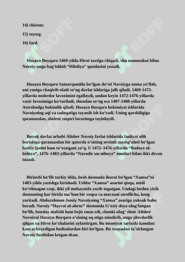 Adabiyot | Kitob-mening hayotim | Mustaqil ish 4