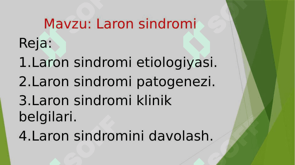 Laron sindromi 2