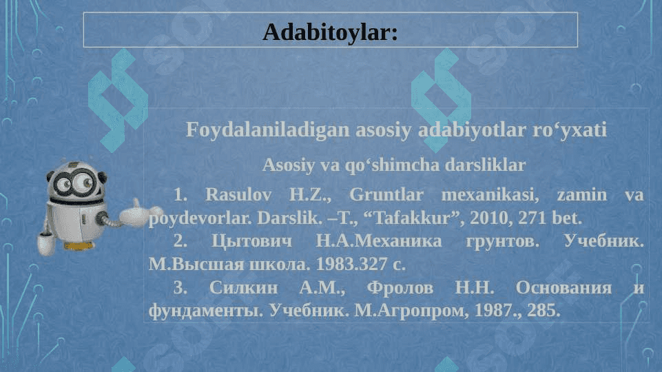 Tirgovich devorlarga nisbatan grunt bosimini analitik usul yordamida aniqlash.GRUNTLARDA TABIIY BOSIM VA UNING TAQSIMLANISHI. 2