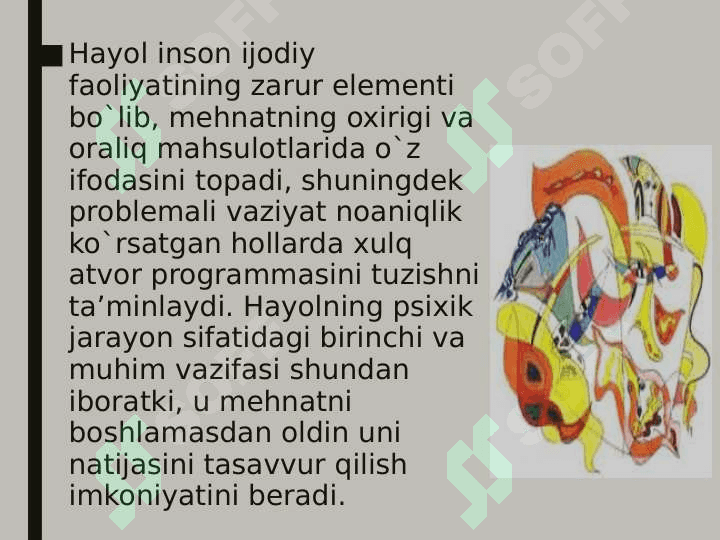 Xayol mavzusida umumiy pisixologiya 5