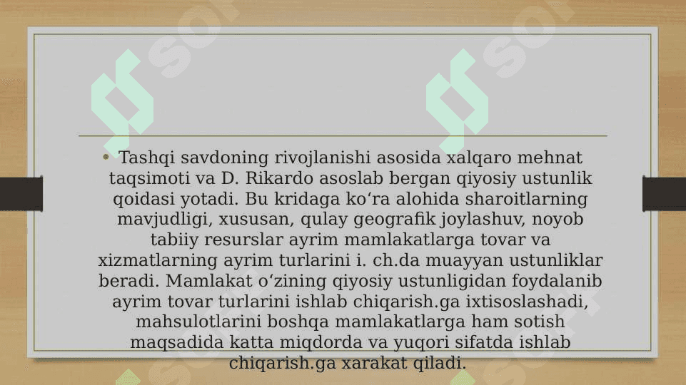 Rivojlanayotgan mamlakatlarda savdo siyosati 5
