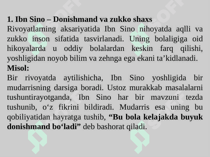 Rivoyatlarda Ibn Sino obrazi 3