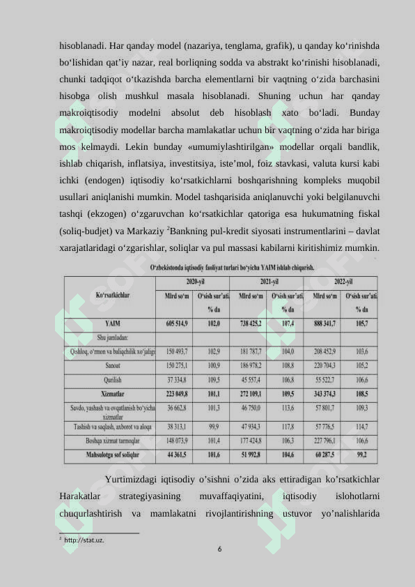 Mamlakatimizda iqtisodiy o'sish omillari, turlari, rivojlanish shart 6
