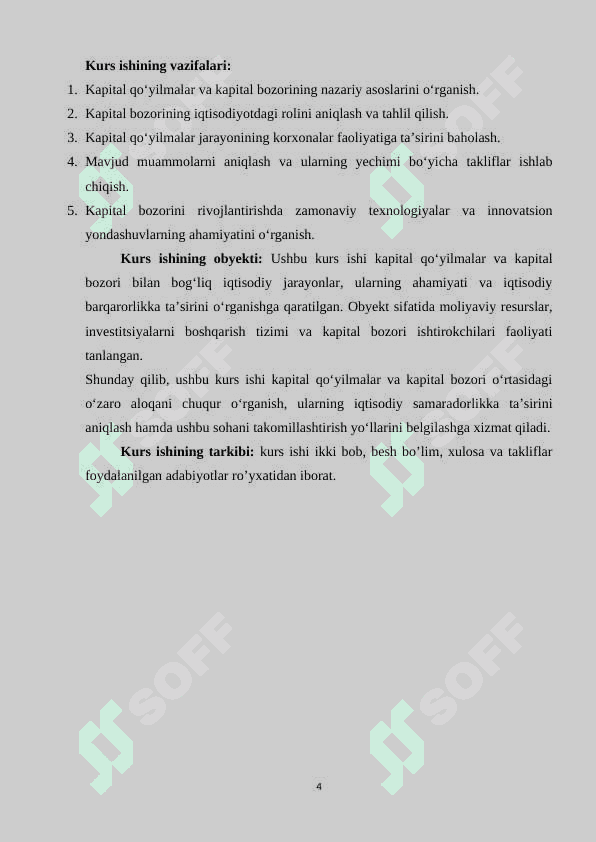 KAPITAL QO'YILMALAR VA KAPITAL BOZORI 4