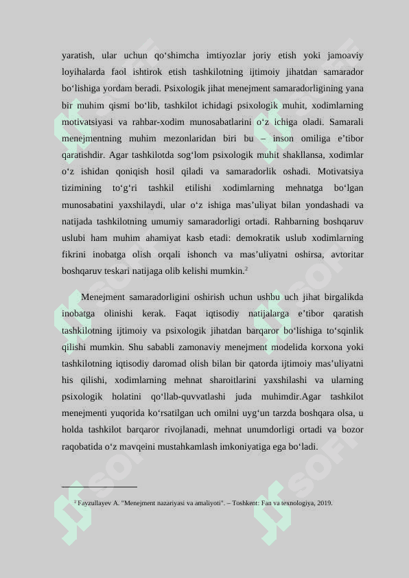Menejment samaradorligi MUSTAQIL ISH 5