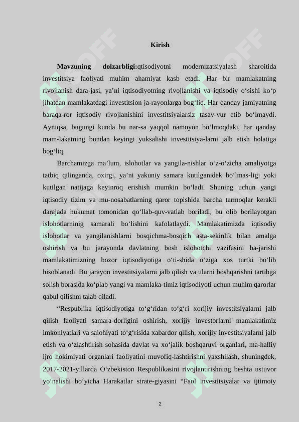 Davlatning tarkibiy-tuzilmaviy va investitsion siyosati 2