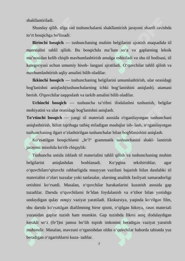 3 sinfda òzak va ozakdow sozlarni òrganish 7