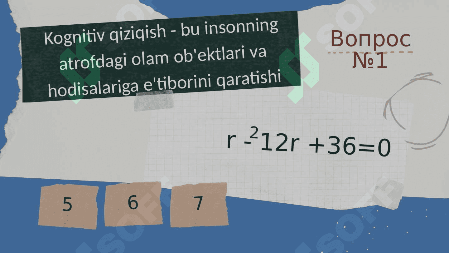 MATEMATIKA DARSLARIDA DARSDAN TASHQARI MASHG’ULOTLARNI TASHKIL ETISH 6