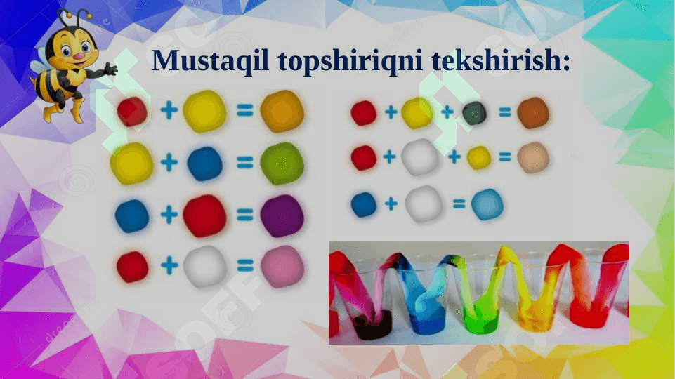 Rangli eritma yordamida gulni bo‘yash 2