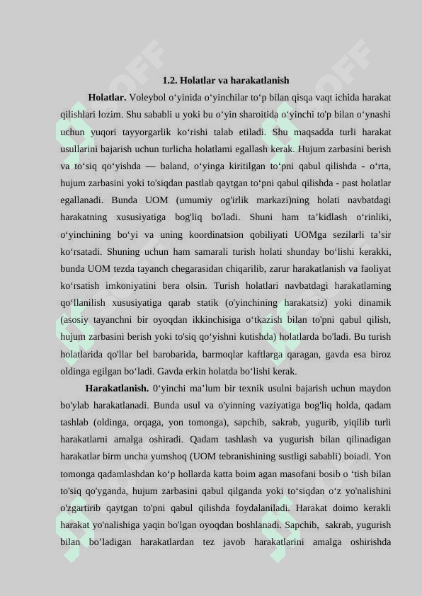 VOLEYBOL O‘YIN TEXNIKASINI O‘RGATISH 6