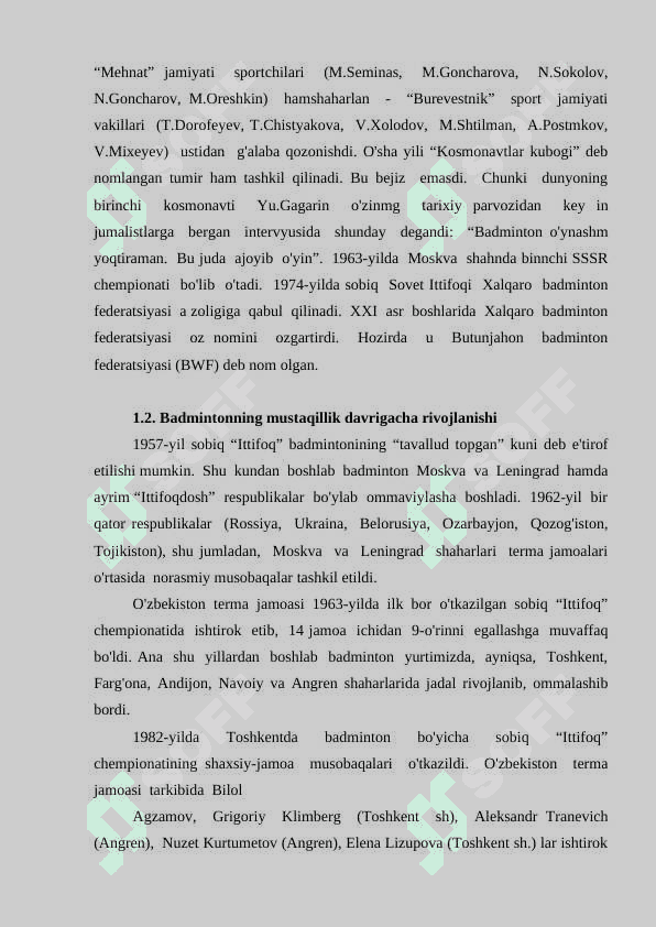 BADMINTONNING KELIB CHIQISHI VA RIVOJLANISH TARIXI 8