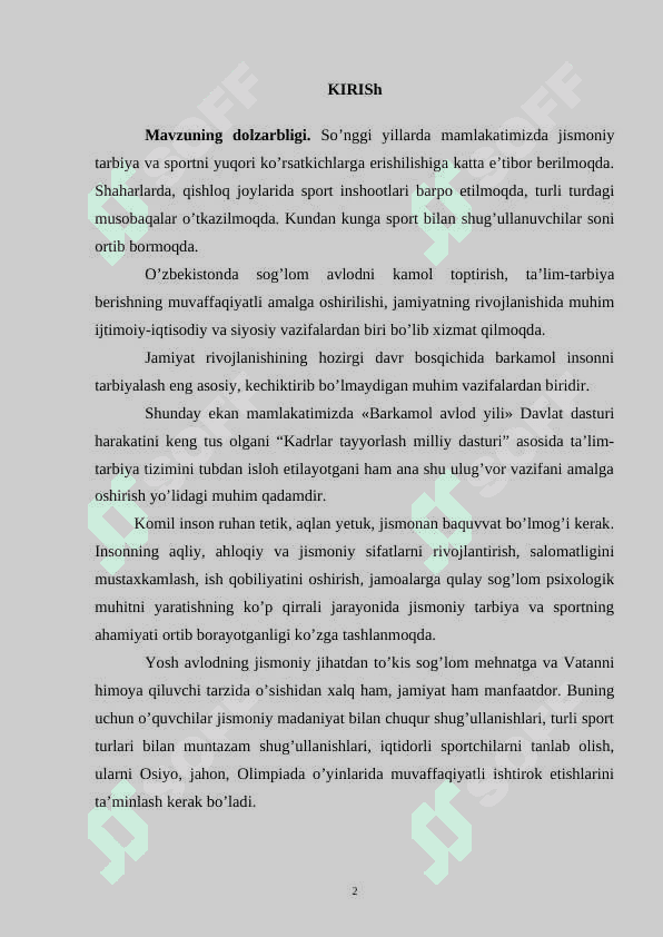 BASKETBOLCHILARNI TAYYORLASHDA JISMONIY VOSITA SIFATIDA HARAKATLI O’YINLARDAN FOYDALANIS 2
