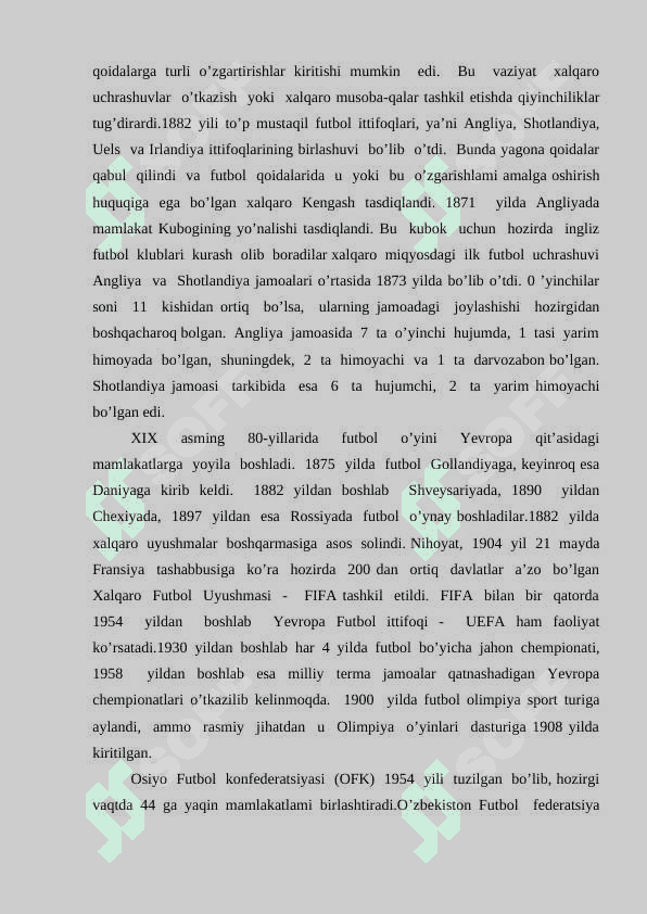 FUTBOL EVOLUTSIYASI VA FUTBOLNNING RIVOJLANISH TARIXI 6