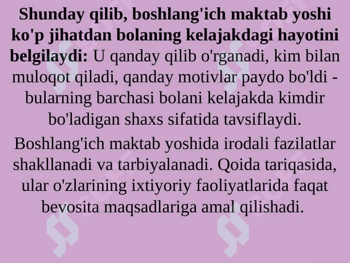 Kichik maktab yoshida axloqiy tushunchalarning shakillanishi 7