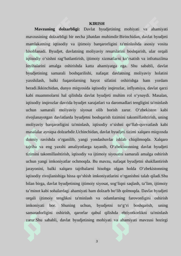 Davlat byudjetining mohiyati va ahamiyati 3
