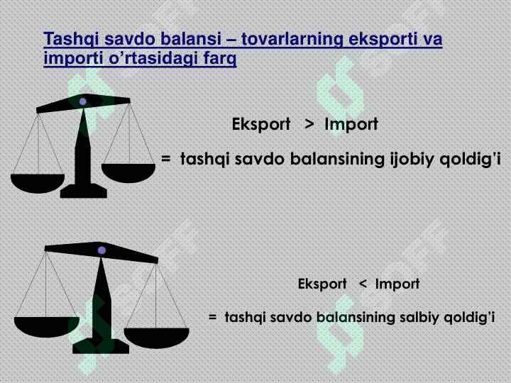 To‘lov balansi. Valyuta kursi 6
