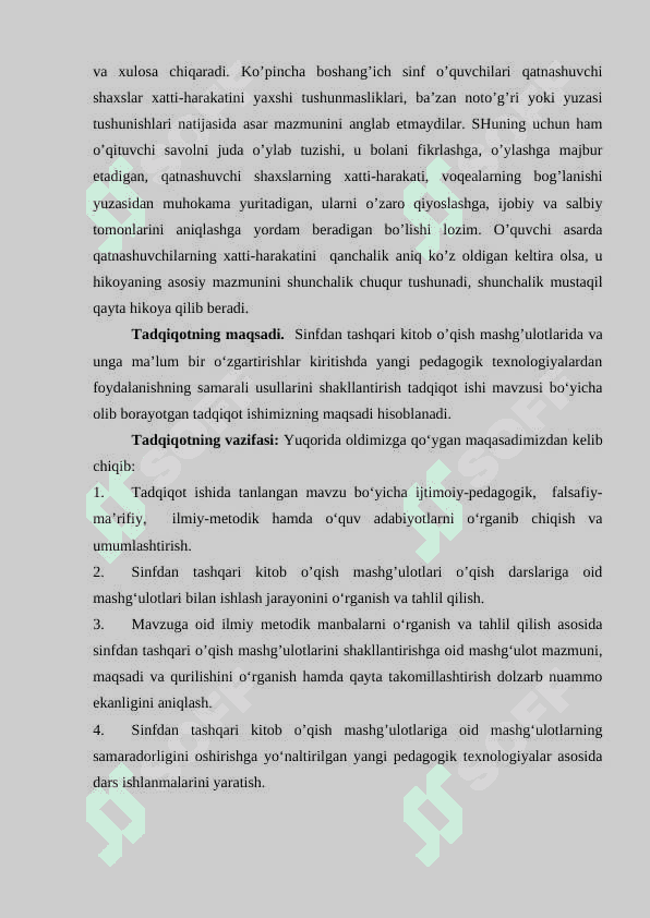O`QISH  DARSLARIDA  MUSTAQIL  ISHLARNI  TASHKIL  ETISH USULLARI 3