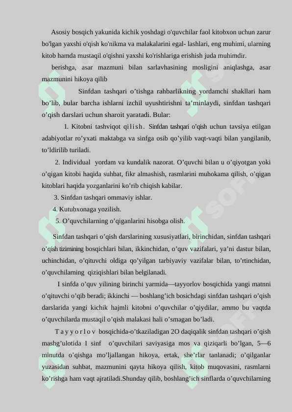 O`QISH  DARSLARIDA  MUSTAQIL  ISHLARNI  TASHKIL  ETISH USULLARI 7