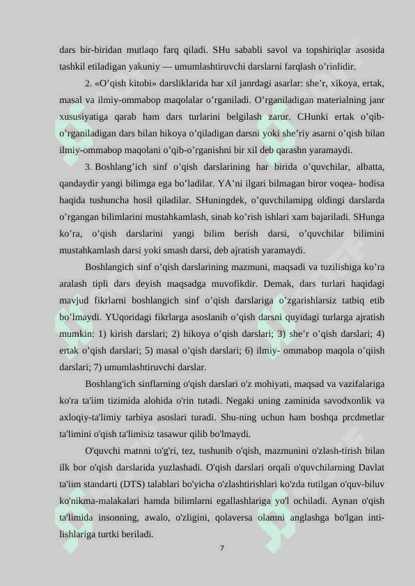 Ona tili darslarida lug`at ustida ishlashning ahamiyati 7