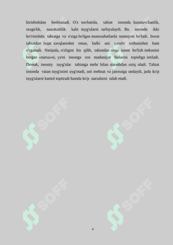 Sharq   mutaffakirlarining   tabiat,  uning   inson  hayotidagi  o`rni   haqidagi   qarashlari 4