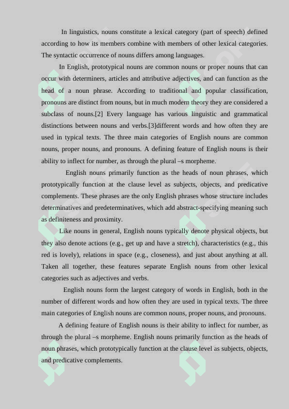 Parts of speech. Concepts of scientists’ about parts of speech 7