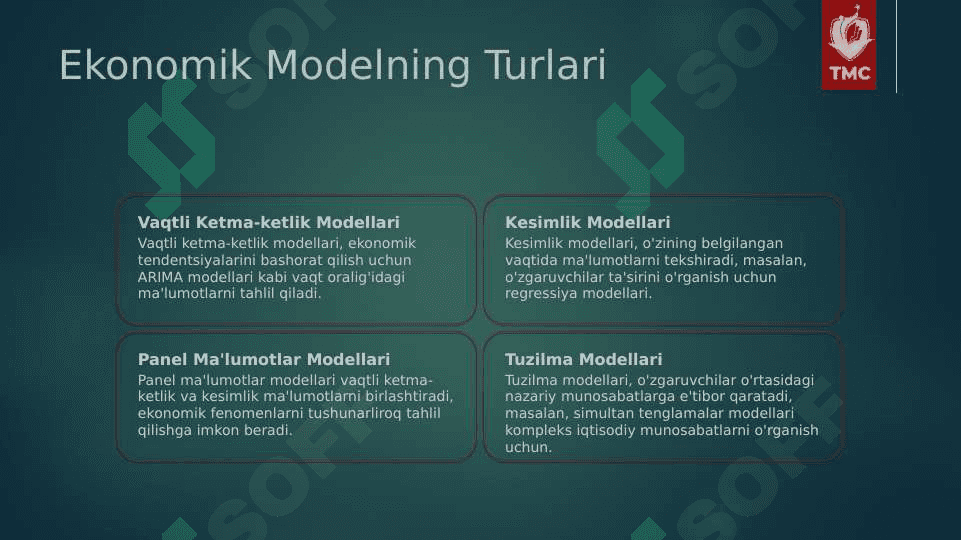 Ekonometrik modellarning sifatini umumiy baholash 3