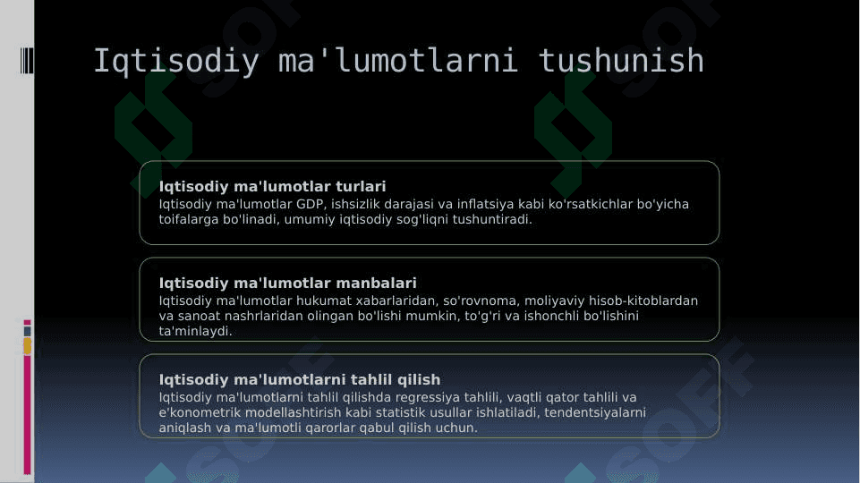 Ekonometrik modellashtirish asoslari 3