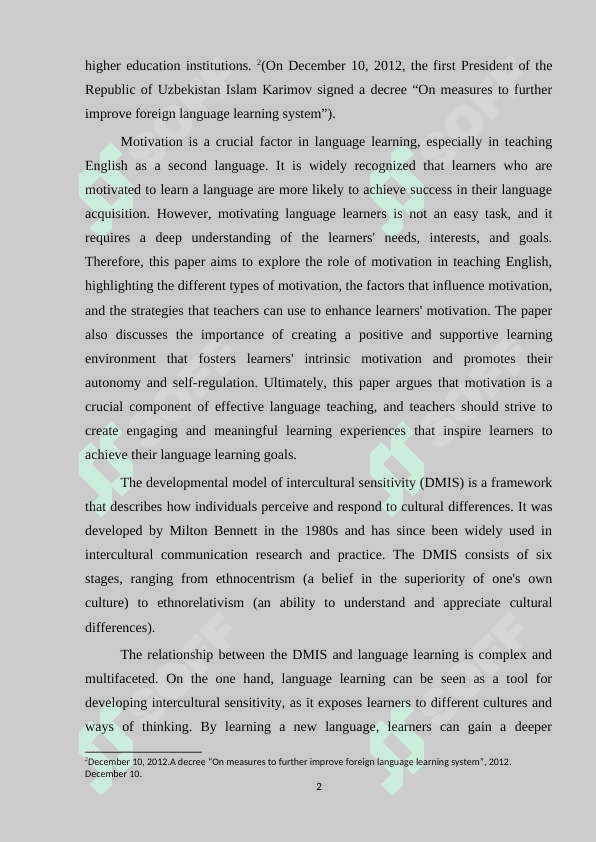 The role of motivation in teaching English 3
