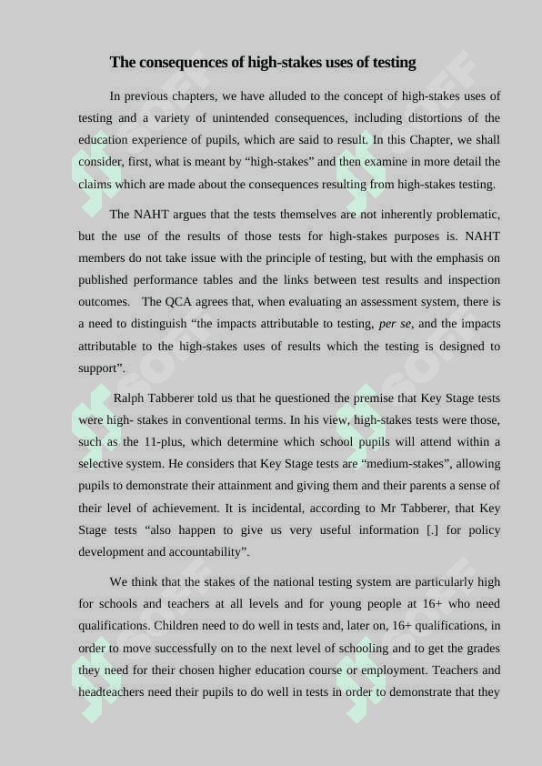 THE ROLE OF TESTS IN ASSESSMENT 6