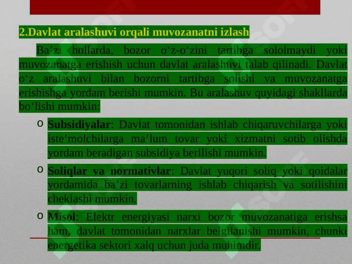 Muvozanat turlari va ularni izlash yo‘llari. Reja va bozor institutlari. Transaksiyalar va transaksion xarajatlar. Jahon moliyaviy-iqtisodiy inqirozi sharoitida tashqi samaralar va mulkchilikning muqobil shakllari. 7