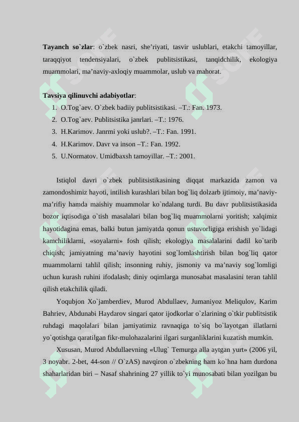 Adabiy tanqid va publisistika 2