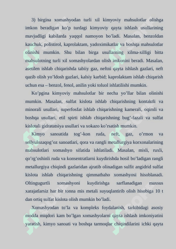 Kimyo sanoatining xomashyo bazasi va xomashyolarni boyitish usullari 3