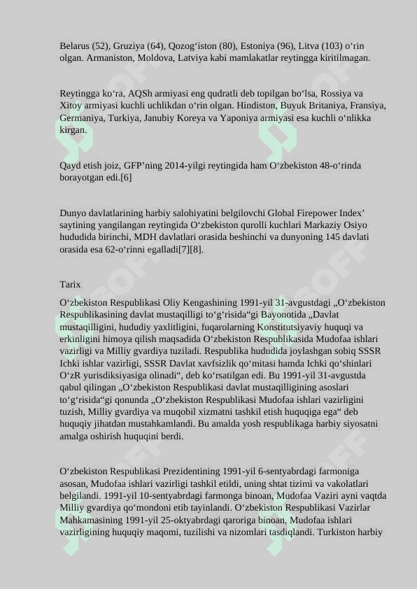 O‘ZBEKISTON RESPUBLIKASI QUROLLI KUCHLARIDAGI IMTIYOZLARNING ASOSIY TURLARI VA TUZILISHI HAQIDA PREZENTATSIYA TAYORLASH 3