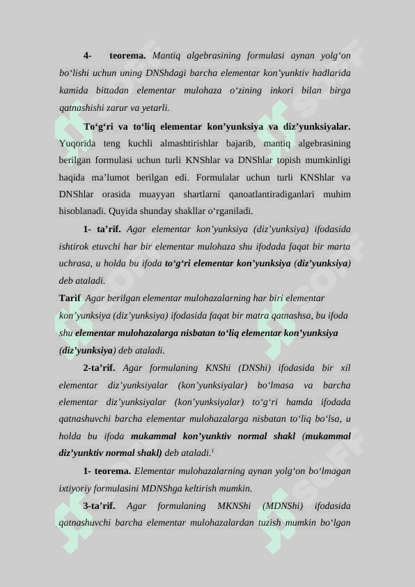 Formulalarning DNSH, KNSH, mukammal DNSH,  mukammal KNSHini topish 4