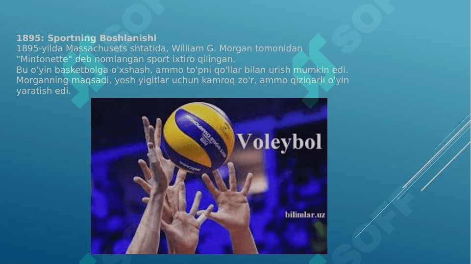 voleybol o’yinining tarixi  va rivojlanishi 4