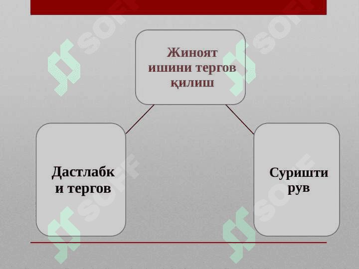 Surishtiruv va dastlabki tergovning umumiy shartlari 2