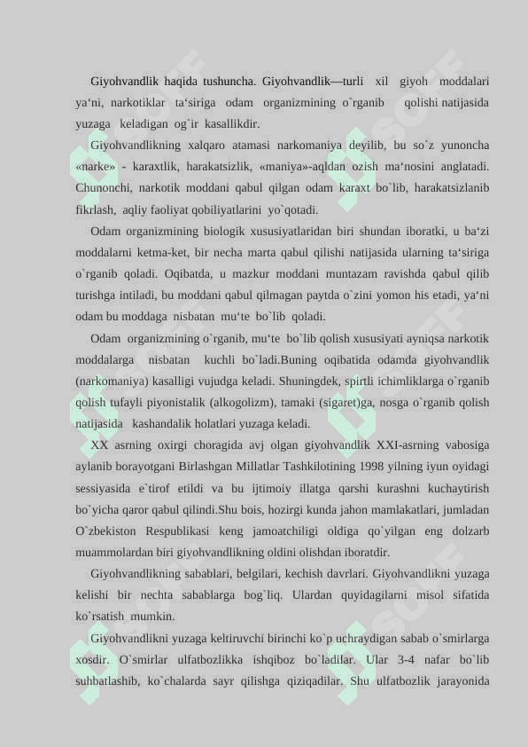 Giyohvandlik 2