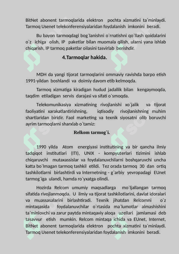 Virtual tarmoqlar. 7